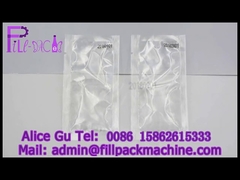 Confezionatrice per sacchetti a quattro saldature per liquori