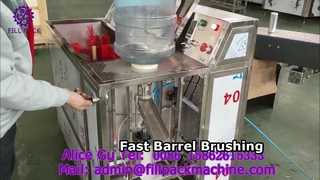 2147 J5 Croazia Spazzolatrice semiautomatica per fusti a doppia stazione per la rimozione del cappuccio