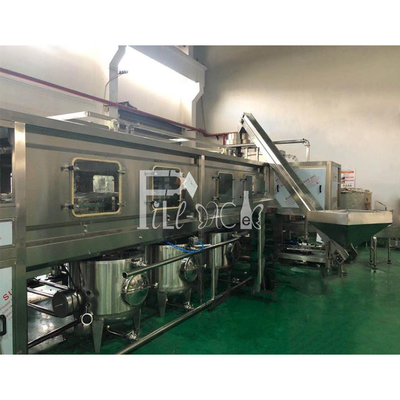 la linea di produzione dell'imbottigliatrice dell'acqua minerale 1200bph completa la macchina di rifornimento dell'acqua di bottiglia di 5 Gallon/20L fornitore