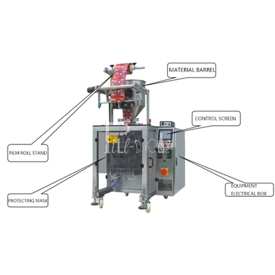 Linea automatica di riempimento 3 lati della macchina imballatrice di sigillamento del sacchetto della bustina della pasta 1 fornitore