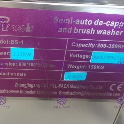 5 galloni 19 litri 380V semiautomatica BS-1 lavatrice di bottiglie fornitore