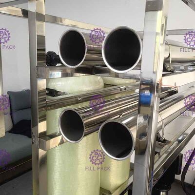 Membrana SS304 che alloggia lo stabilimento di trasformazione del RO 1500LPH fornitore