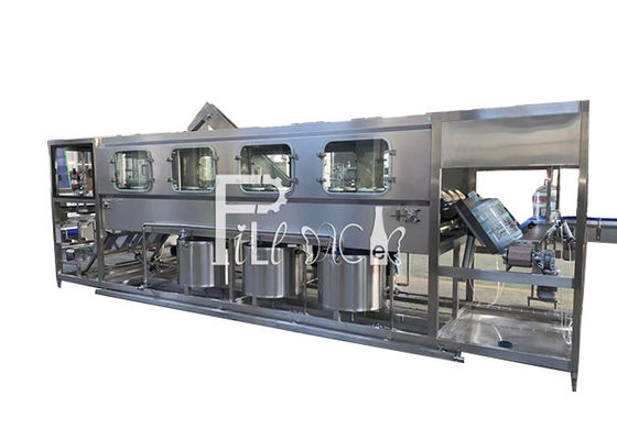 200BPH 5 Galloni 18.9L Linea di Riempitrice d'Acqua Sistema Semi Aurto fornitore