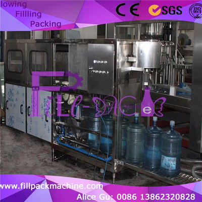 120bph SpA Sus304 attrezzatura imbottigliante dell'acqua da 5 galloni fornitore