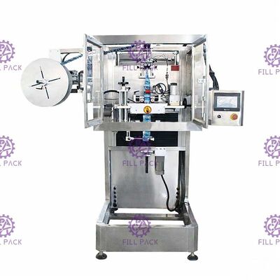 Etichettatore della bottiglia rotonda della manica del collo del motore a corrente alternata di Panasonic